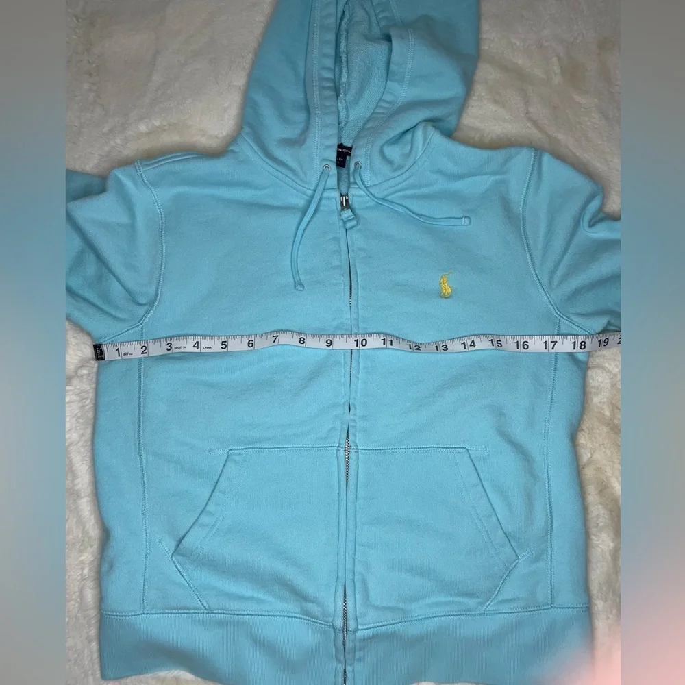 Ralph Lauren Aqua full zip hoodie kids Medium